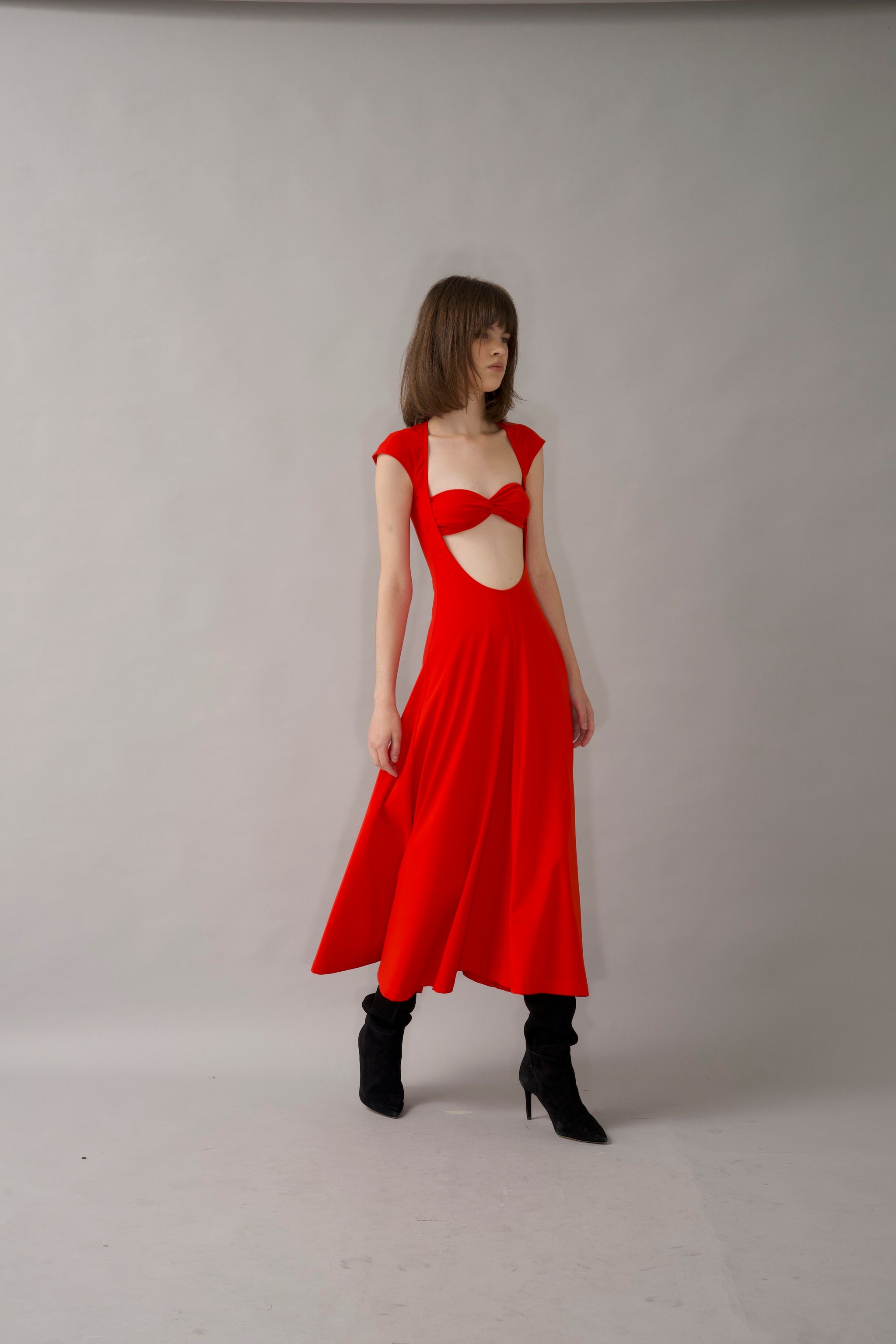 strapless open back dress BAES DRESS – Adepto
